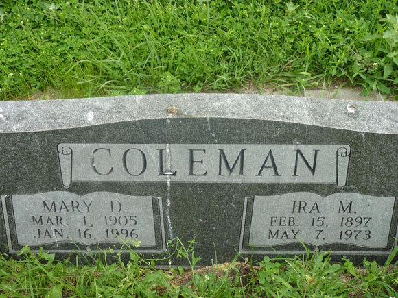 Coleman Mary Ira