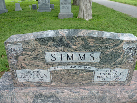 Simms Gertrude Charles