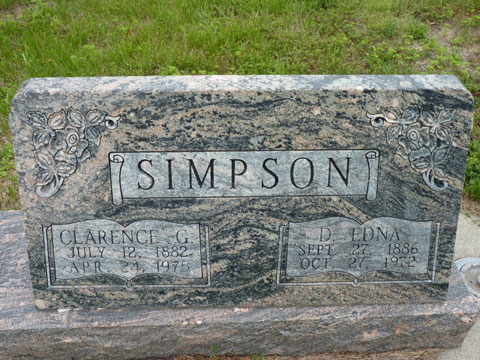 Simpson Clarence D. Edna