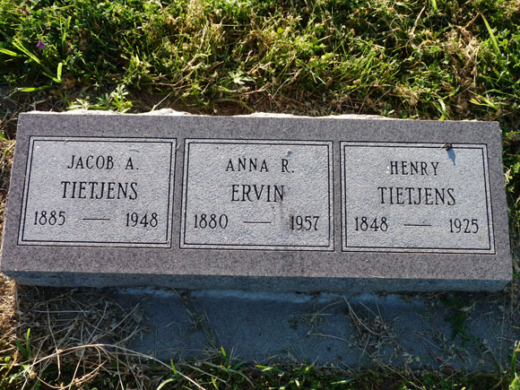 Tietjens Jacob Anna Henry
