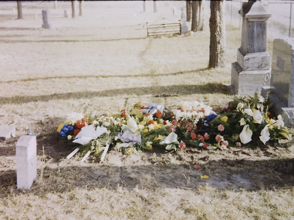 Lovira Allen Gravesite On Day Of Funeral